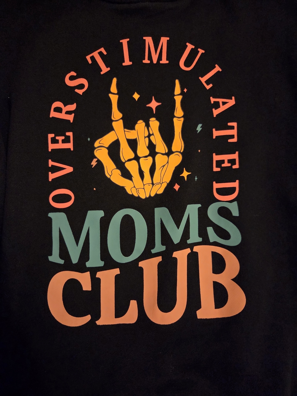 Overstimulated Moms Club Crewneck Sweatshirt, Small